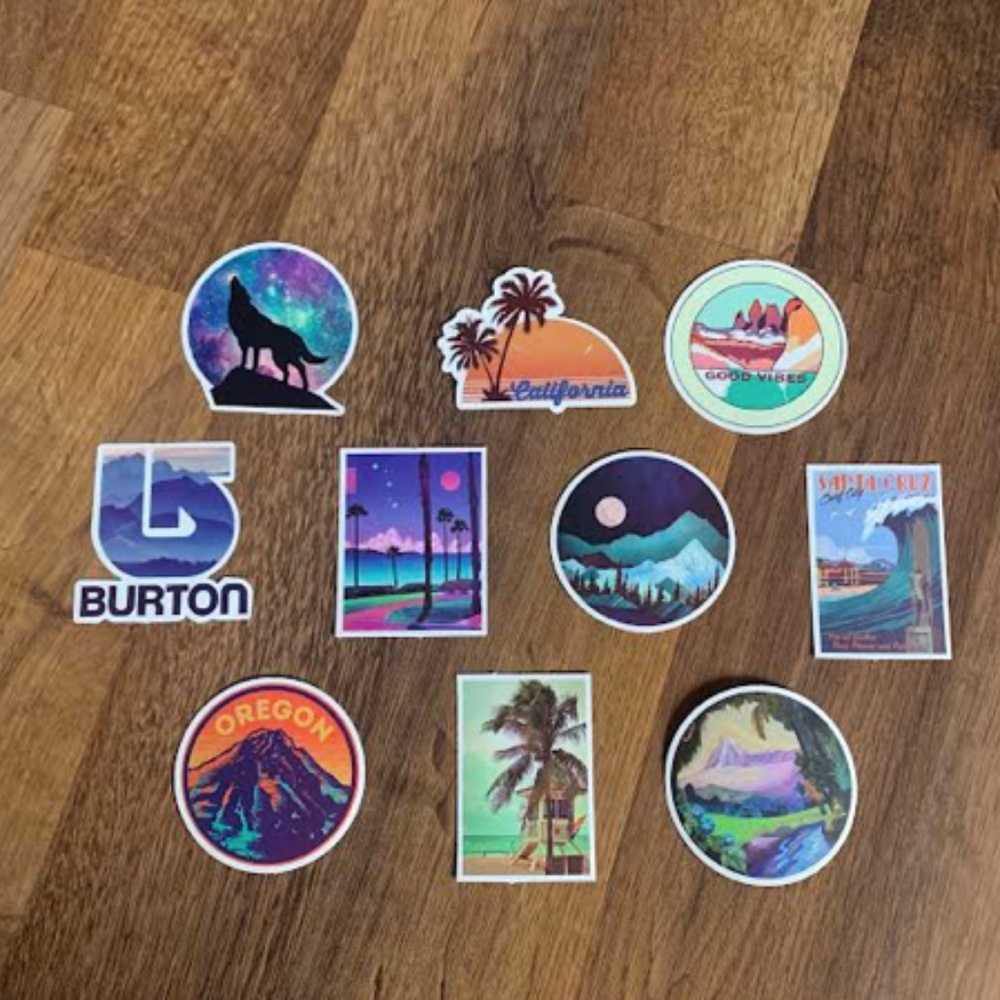 10 Travel Stickers
